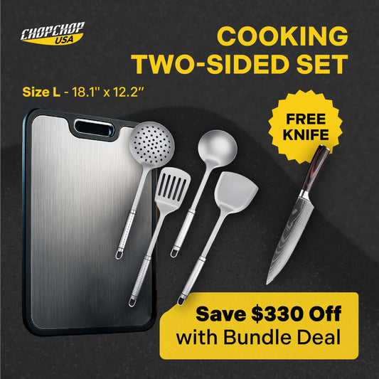 ChopChop USA Cooking Two-Sided Set