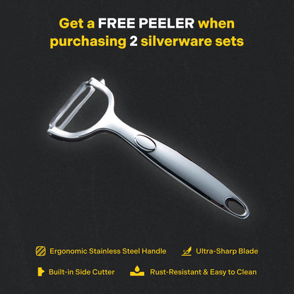 ChopChop USA 24-Piece Stainless Steel Silverware Set