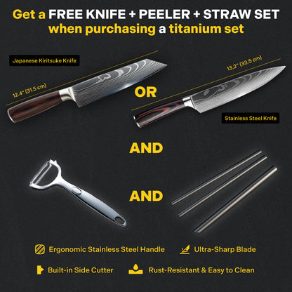 ChopChop USA 24-Piece Stainless Steel Silverware Set