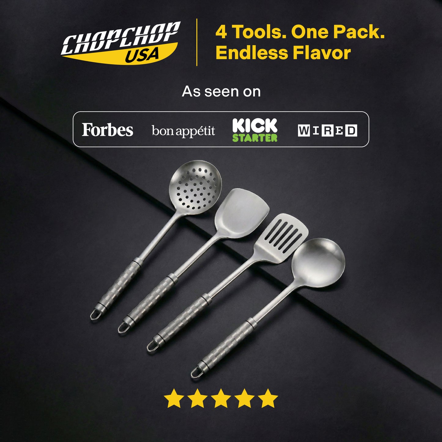 ChopChop USA 100% Pure Titanium Utensils