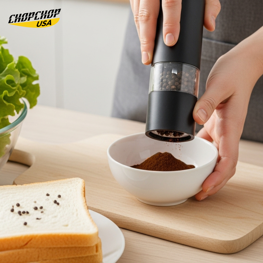ChopChop USA Electric Salt and Pepper Grinder
