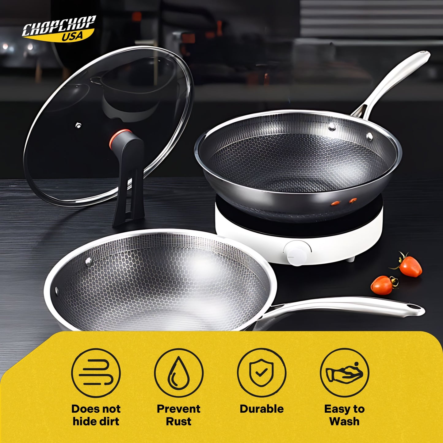 ChopChop USA Hybrid Nonstick Frying Pan