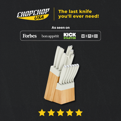 ChopChop USA  Stainless Steel Knife Block Set