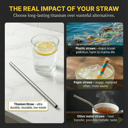 ChopChop USA 100% Pure Titanium Straw